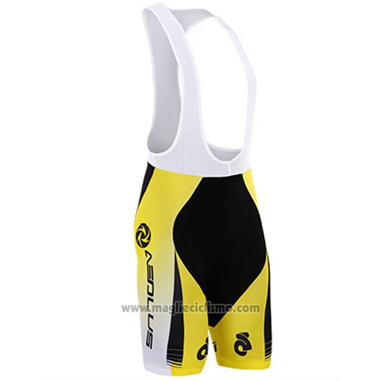 Abbigliamento Ciclismo To The Fore Giallo e Nero Manica Corta e Salopette